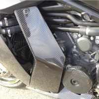 Ecopes de flancs de carénage carbone ktm rc8