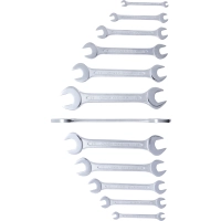 Jeu de clés plates | 6x7 - 30x32 mm | 12 pièces