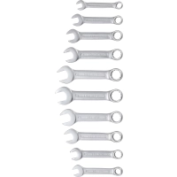 Jeu de clés mixtes | extra courtes | 10 - 19 mm | 10 pièces