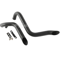 Ligne d'échappement 1 3/4" noir mat pour harley davidson softail bobber chopper touring dyna fxd / fxdwg