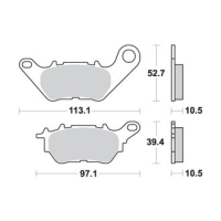 Jeu de plaquettes ap racing standard organique avant/arrière