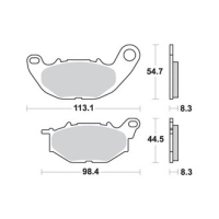 Jeu de plaquettes ap racing route métal fritté avant