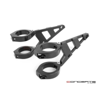 Support de phare stomp noir pour fourche de 32 à 59 mm - gauche