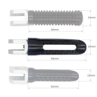 Repose pieds en aluminium long