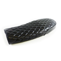 Selle brune café racer cuir universelle