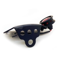 Support de plaque noir avec éclairage