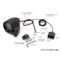 Compteur gps digital 100% waterproof pour guidon 22mm  max inc®