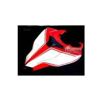 Kit déco stickers de dosseret blanc ducati 848 1098 1198