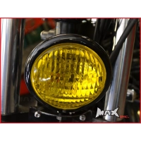 Phare avant vintage led 12v/35w chromé