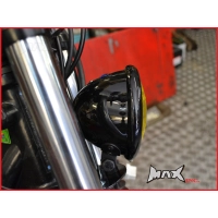 Phare avant vintage led 12v/35w chromé