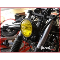 Phare avant vintage led 12v/35w chromé