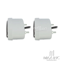 Paire de feu led arrière oval chromé classique - feu stop et position