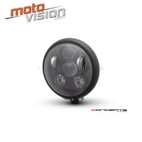 Phare avant universel métal noir mat 6 projecteurs