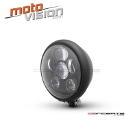 Phare avant universel métal noir mat 6 projecteurs