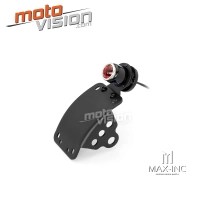 Support de plaque noir avec éclairage- lucas réplique