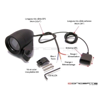 Compteur gps digital 100% waterproof pour guidon 25mm  max inc®