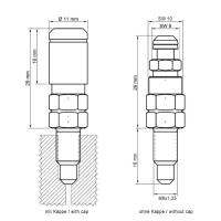 Soupape de purge arrière stahlbus pour