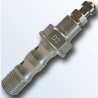 Vis creuse double stahlbus m10x1,0x19  avec soupape de purge en aluminium