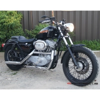 Phare avant vintage style avec compteur digital intégré