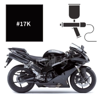 Peinture tricouche kawasaki diablo black metallic zx10r 2007-2009