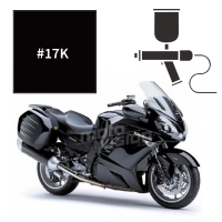 Peinture tricouche kawasaki diablo black metallic gtr1400 2007-2009