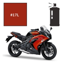 Peinture tricouche en spray kawasaki candy burnt orange er6f 2011-2014