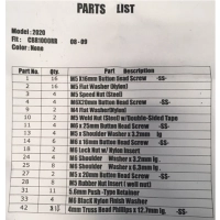 Kit visserie de carénage d'origine kawasaki zx6r 09-12