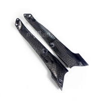 Ecopes latérales carbone vernis pour kawasaki h2