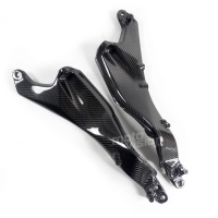 Paire de cadres sous selle carbone vernis pour kawasaki h2