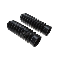 Paire de soufflets de fourche télescopique 49mm pour harley softail dyna