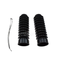 Paire de soufflets de fourche télescopique 49mm pour harley softail dyna