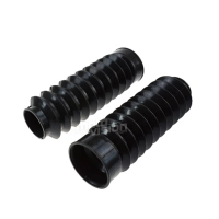 Paire de soufflets de fourche télescopique 49mm pour harley softail dyna