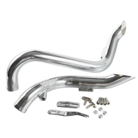 Ligne d'échappement 1 3/4" chrome pour harley davidson softail bobber chopper touring dyna fxd / fxdwg
