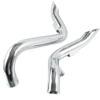 Ligne d'échappement 1 3/4" chrome pour harley davidson softail bobber chopper touring dyna fxd / fxdwg
