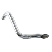 Ligne d'échappement 1 3/4" chrome pour harley davidson softail bobber chopper touring dyna fxd / fxdwg