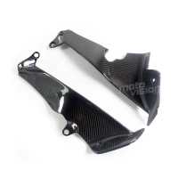 Caches sous tête de fourche carbone brillant yamaha yzf-r1 2009-2014