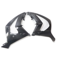 Flancs inférieurs carbone brillant kawasaki zx10r 2011 - 2015