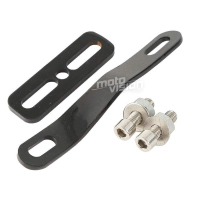 Ligne d'échappement 1 3/4" noir mat pour harley davidson softail bobber chopper touring dyna fxd / fxdwg