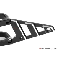 Support de phare stomp noir & alu pour fourche de 32 à 59 mm - gauche