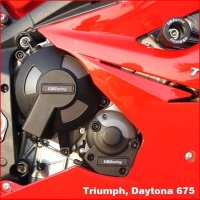 Lot de protections moteur gb triumph daytona 675 2006-2010 street triple 2007-2010