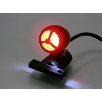 Mini feu arrière hélice noir