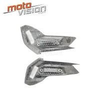 Paire de caches sous selle passager carbone ducati supersport 2017-