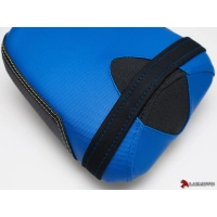 Couvre selle team suzuki passager luimoto suzuki gsxr 1000 (17-18 )  rouge et coutures rouges