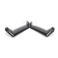 Ecopes sur tête de fourche carbone vernis pour kawasaki h2