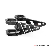 Support de phare stomp noir & alu pour fourche de 32 à 59 mm - gauche