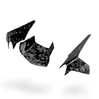 Lot de 3 caches sur entrée d'air et flancs carbone yamaha r1 2015-...