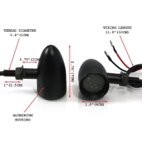 Paire de clignotants verra noire