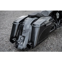 2009-2013 touring 5" sacoches allongées et kit de garde-boue usa plate recess