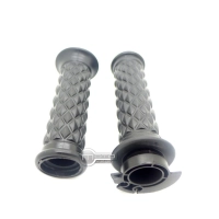 Paire de poignées noire avec câble