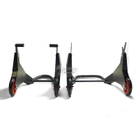 Lot de béquilles avant + arrière en aluminium universelle pour diabolos